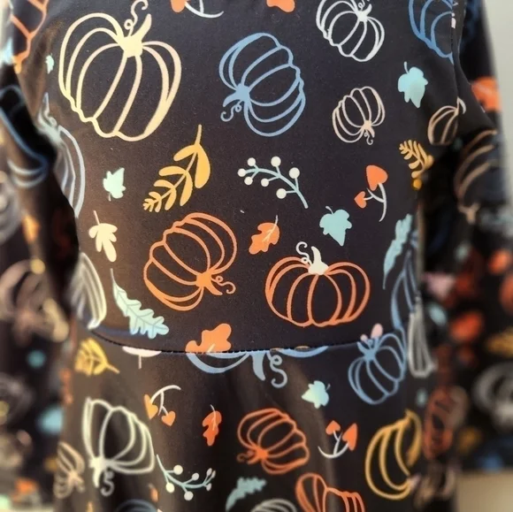 Curtsy & Bows New Halloween Pumpkin Patch Long Sleeve Dress, Various sizes - Picture 2 of 5
